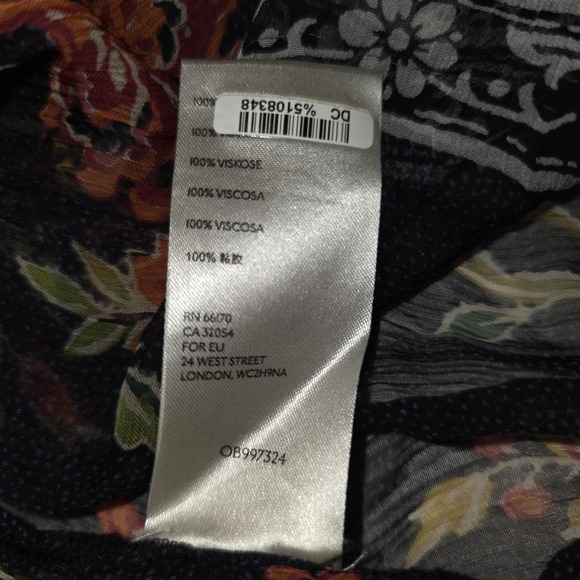 Maeve Anthropologie Babydoll Dress Womens S Forest Fairy Sheer Romatic V Neck - Picture 3 of 11